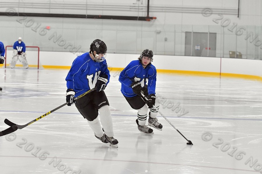 Wheaton College Men\'s Ice Hockey vs Middlesex Community College. - Photo By: KEITH NORDSTROM